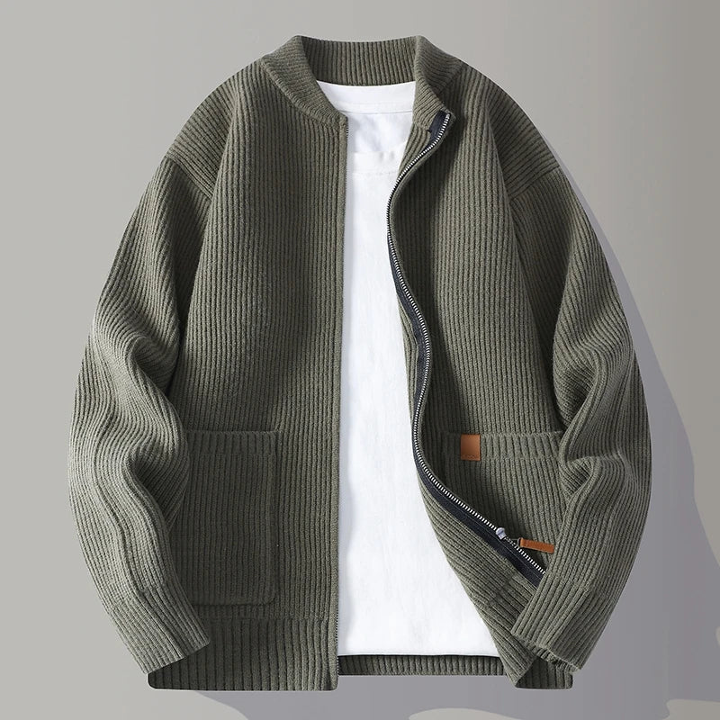 Arden Wool Zip-Up Sweater