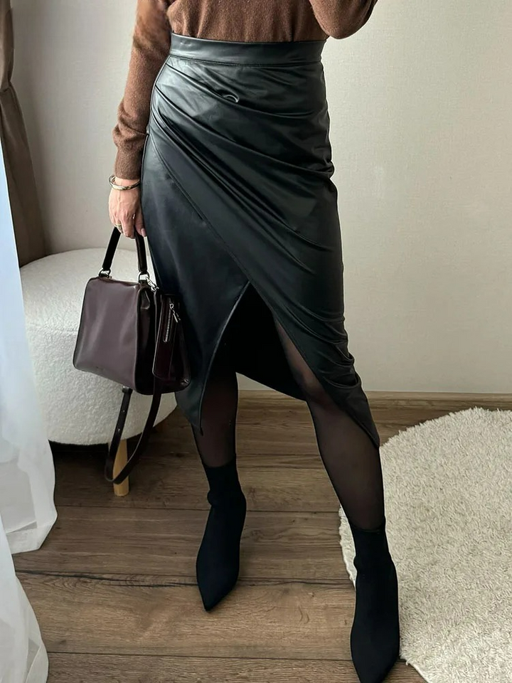 Aria Front-Slit Skirt